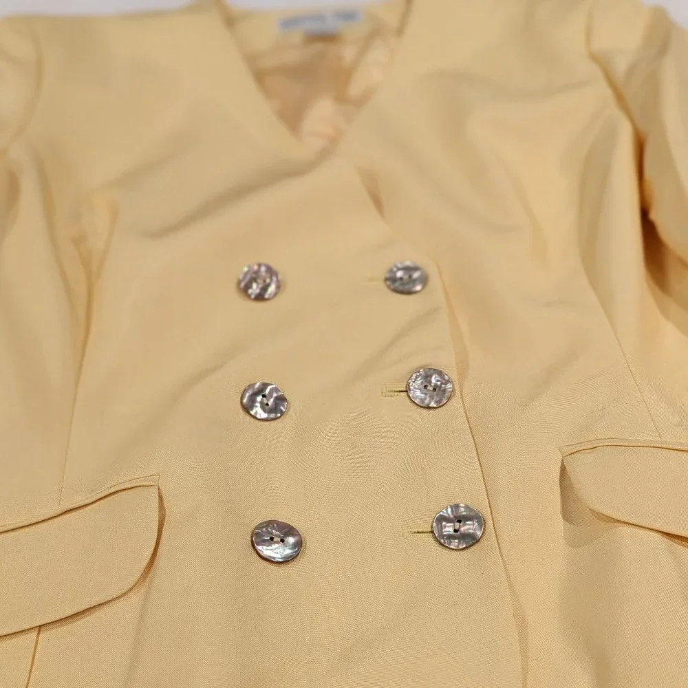 NEW CHRISTIAN DIOR Vintage Silk Blazer V- neck Jacket